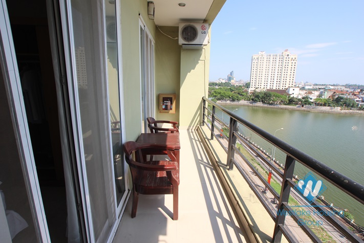 High quality apartment with lake view for rent in Xuan Dieu street, Tay Ho, Hanoi